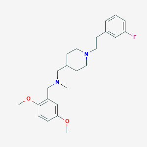 molecular formula C24H33FN2O2 B4260643 (2,5-dimethoxybenzyl)({1-[2-(3-fluorophenyl)ethyl]-4-piperidinyl}methyl)methylamine 