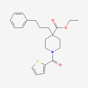 ethyl 4-(3-phenylpropyl)-1-(2-thienylcarbonyl)-4-piperidinecarboxylate