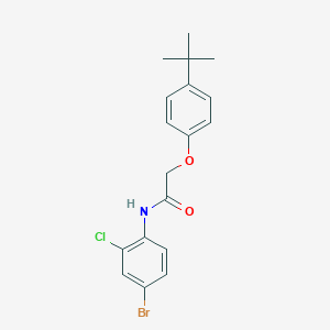 molecular formula C18H19BrClNO2 B426070 N-(4-bromo-2-chlorophenyl)-2-(4-tert-butylphenoxy)acetamide 