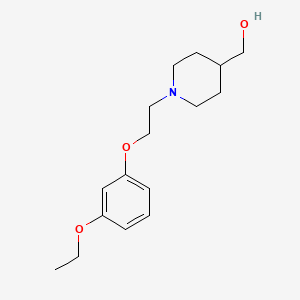 molecular formula C16H25NO3 B4260701 {1-[2-(3-ethoxyphenoxy)ethyl]piperidin-4-yl}methanol 