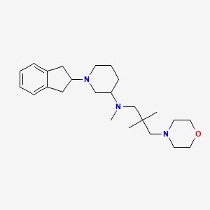 molecular formula C24H39N3O B4260722 1-(2,3-dihydro-1H-inden-2-yl)-N-[2,2-dimethyl-3-(4-morpholinyl)propyl]-N-methyl-3-piperidinamine 