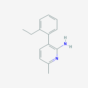 molecular formula C14H16N2 B4260776 3-(2-ethylphenyl)-6-methylpyridin-2-amine 