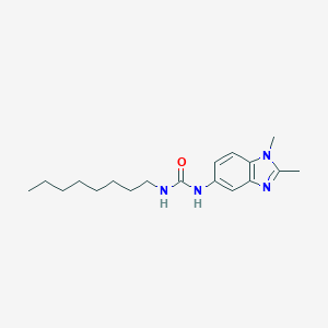 molecular formula C18H28N4O B426087 N-(1,2-dimethyl-1H-benzimidazol-5-yl)-N'-octylurea 