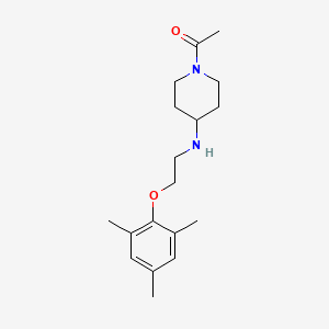 molecular formula C18H28N2O2 B4260878 1-acetyl-N-[2-(mesityloxy)ethyl]-4-piperidinamine 