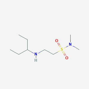 molecular formula C9H22N2O2S B4260908 2-[(1-ethylpropyl)amino]-N,N-dimethylethanesulfonamide 