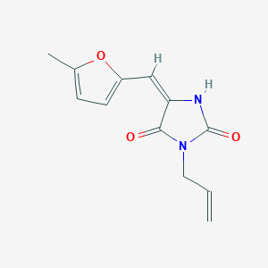 molecular formula C12H12N2O3 B426092 3-Allyl-5-[(5-methyl-2-furyl)methylene]-2,4-imidazolidinedione 