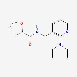 molecular formula C15H23N3O2 B4260922 N-{[2-(diethylamino)-3-pyridinyl]methyl}tetrahydro-2-furancarboxamide 