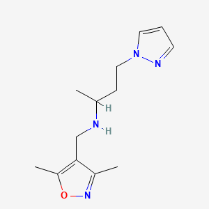 molecular formula C13H20N4O B4260941 N-[(3,5-dimethylisoxazol-4-yl)methyl]-4-(1H-pyrazol-1-yl)butan-2-amine 