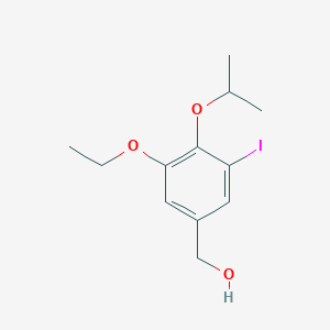 molecular formula C12H17IO3 B426098 (3-Ethoxy-5-iodo-4-isopropoxyphenyl)methanol 
