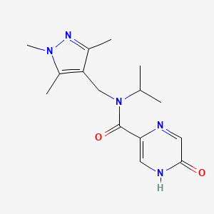 5-hydroxy-N-isopropyl-N-[(1,3,5-trimethyl-1H-pyrazol-4-yl)methyl]pyrazine-2-carboxamide