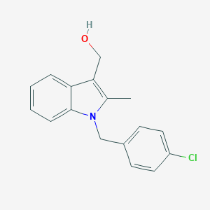 molecular formula C17H16ClNO B426104 [1-(4-chlorobenzyl)-2-methyl-1H-indol-3-yl]methanol 