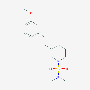 molecular formula C16H26N2O3S B4261060 3-[2-(3-methoxyphenyl)ethyl]-N,N-dimethyl-1-piperidinesulfonamide 