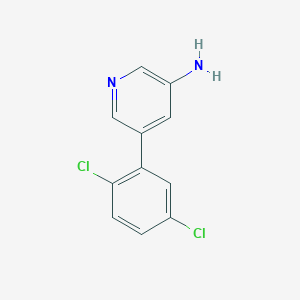 molecular formula C11H8Cl2N2 B4261186 5-(2,5-dichlorophenyl)pyridin-3-amine 