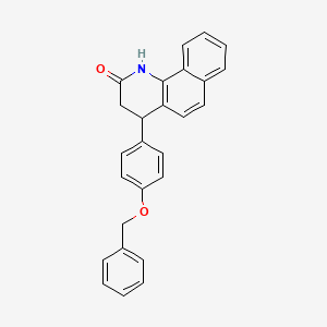 molecular formula C26H21NO2 B4261204 4-[4-(benzyloxy)phenyl]-3,4-dihydrobenzo[h]quinolin-2(1H)-one 