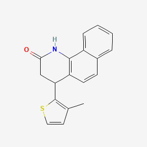 molecular formula C18H15NOS B4261208 4-(3-methyl-2-thienyl)-3,4-dihydrobenzo[h]quinolin-2(1H)-one 