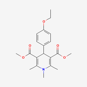molecular formula C20H25NO5 B4261235 dimethyl 4-(4-ethoxyphenyl)-1,2,6-trimethyl-1,4-dihydro-3,5-pyridinedicarboxylate 