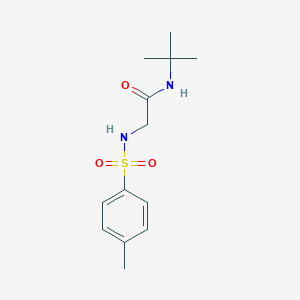 molecular formula C13H20N2O3S B426134 N-(tert-butyl)-2-{[(4-methylphenyl)sulfonyl]amino}acetamide 