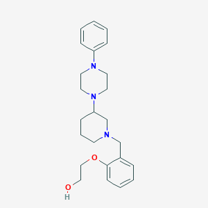 molecular formula C24H33N3O2 B4261544 2-(2-{[3-(4-phenyl-1-piperazinyl)-1-piperidinyl]methyl}phenoxy)ethanol 