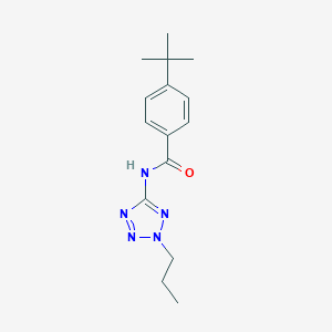 molecular formula C15H21N5O B426172 4-tert-butyl-N-(2-propyltetrazol-5-yl)benzamide CAS No. 593240-41-6