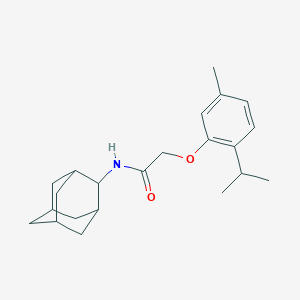 molecular formula C22H31NO2 B426174 N-(2-adamantyl)-2-(2-isopropyl-5-methylphenoxy)acetamide 
