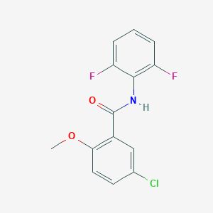 molecular formula C14H10ClF2NO2 B426176 5-chloro-N-(2,6-difluorophenyl)-2-methoxybenzamide 