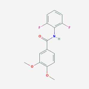 molecular formula C15H13F2NO3 B426188 N-(2,6-difluorophenyl)-3,4-dimethoxybenzamide CAS No. 155997-20-9