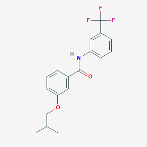 molecular formula C18H18F3NO2 B426220 3-isobutoxy-N-[3-(trifluoromethyl)phenyl]benzamide 
