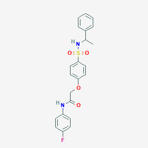 N-(4-fluorophenyl)-2-(4-{[(1-phenylethyl)amino]sulfonyl}phenoxy)acetamide