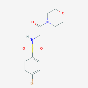 4-bromo-N-[2-(4-morpholinyl)-2-oxoethyl]benzenesulfonamide