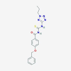 4-(benzyloxy)-N-[(2-propyl-2H-tetrazol-5-yl)carbamothioyl]benzamide
