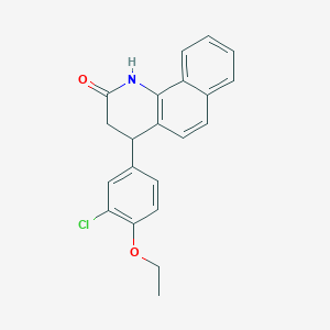 molecular formula C21H18ClNO2 B4262763 4-(3-chloro-4-ethoxyphenyl)-3,4-dihydrobenzo[h]quinolin-2(1H)-one 