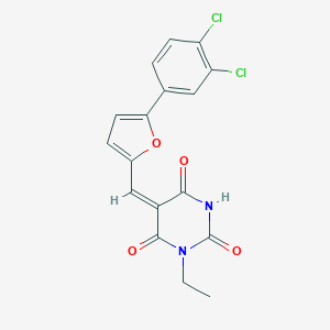 5-{[5-(3,4-dichlorophenyl)-2-furyl]methylene}-1-ethyl-2,4,6(1H,3H,5H)-pyrimidinetrione