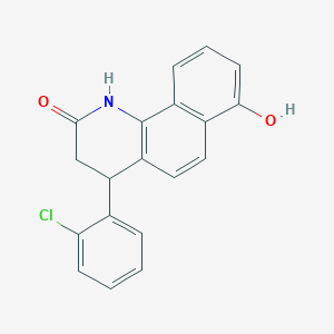 molecular formula C19H14ClNO2 B4262984 4-(2-chlorophenyl)-7-hydroxy-3,4-dihydrobenzo[h]quinolin-2(1H)-one 