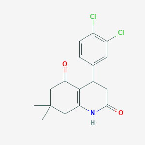 molecular formula C17H17Cl2NO2 B4262998 4-(3,4-dichlorophenyl)-7,7-dimethyl-4,6,7,8-tetrahydro-2,5(1H,3H)-quinolinedione 