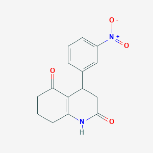 molecular formula C15H14N2O4 B4263005 4-(3-nitrophenyl)-4,6,7,8-tetrahydro-2,5(1H,3H)-quinolinedione 