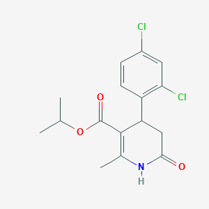molecular formula C16H17Cl2NO3 B4263045 isopropyl 4-(2,4-dichlorophenyl)-2-methyl-6-oxo-1,4,5,6-tetrahydro-3-pyridinecarboxylate 