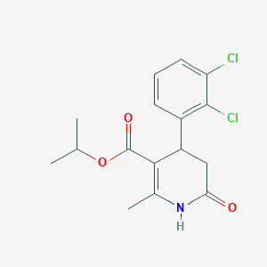 molecular formula C16H17Cl2NO3 B4263055 isopropyl 4-(2,3-dichlorophenyl)-2-methyl-6-oxo-1,4,5,6-tetrahydro-3-pyridinecarboxylate 