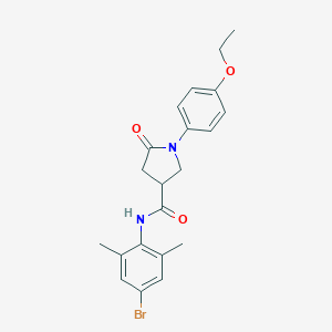 molecular formula C21H23BrN2O3 B426311 N-(4-bromo-2,6-dimethylphenyl)-1-(4-ethoxyphenyl)-5-oxopyrrolidine-3-carboxamide 