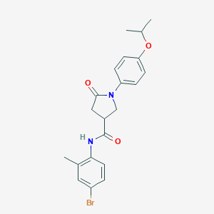 N-(4-bromo-2-methylphenyl)-5-oxo-1-[4-(propan-2-yloxy)phenyl]pyrrolidine-3-carboxamide