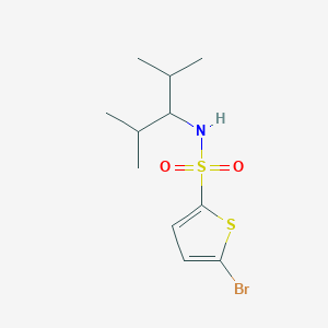 molecular formula C11H18BrNO2S2 B426340 5-bromo-N-(2,4-dimethylpentan-3-yl)thiophene-2-sulfonamide 