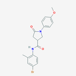 N-(4-bromo-2-methylphenyl)-1-(4-methoxyphenyl)-5-oxopyrrolidine-3-carboxamide