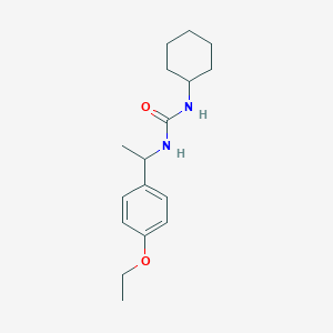 molecular formula C17H26N2O2 B4263538 N-cyclohexyl-N'-[1-(4-ethoxyphenyl)ethyl]urea 