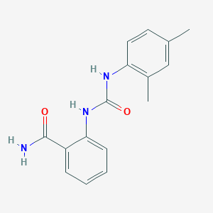 molecular formula C16H17N3O2 B4263542 2-({[(2,4-dimethylphenyl)amino]carbonyl}amino)benzamide 