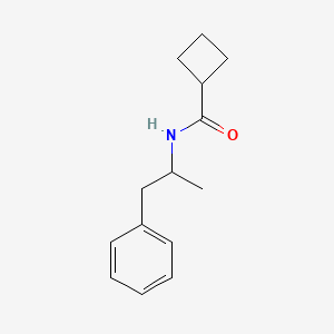 molecular formula C14H19NO B4263582 N-(1-methyl-2-phenylethyl)cyclobutanecarboxamide 