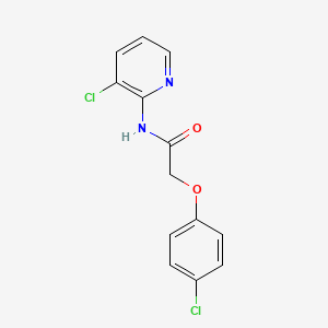 molecular formula C13H10Cl2N2O2 B4263630 2-(4-chlorophenoxy)-N-(3-chloro-2-pyridinyl)acetamide 