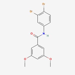 molecular formula C15H13Br2NO3 B4263638 N-(3,4-dibromophenyl)-3,5-dimethoxybenzamide 