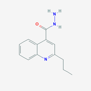 molecular formula C13H15N3O B4263686 2-propyl-4-quinolinecarbohydrazide CAS No. 7466-63-9