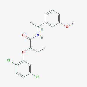 molecular formula C19H21Cl2NO3 B4263723 2-(2,5-dichlorophenoxy)-N-[1-(3-methoxyphenyl)ethyl]butanamide 