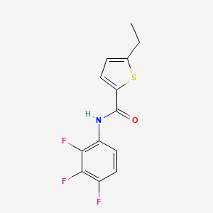 molecular formula C13H10F3NOS B4263753 5-ethyl-N-(2,3,4-trifluorophenyl)-2-thiophenecarboxamide 