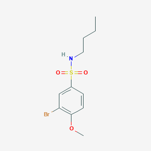 molecular formula C11H16BrNO3S B426380 3-bromo-N-butyl-4-methoxybenzenesulfonamide 